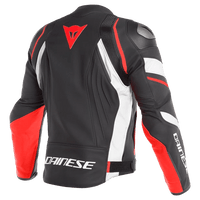 DAINESE AVRO 4 PELLE FLUO RED TG 54,Giacca Pelle DAINESE