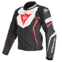 DAINESE AVRO 4 PELLE FLUO RED TG 54,Giacca Pelle DAINESE