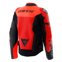 DAINESE GIACCA IPERATTIVA PELLE TESSUTO FLUO,Giacca Pelle DAINESE