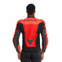 DAINESE GIACCA IPERATTIVA PELLE TESSUTO FLUO,Giacca Pelle DAINESE