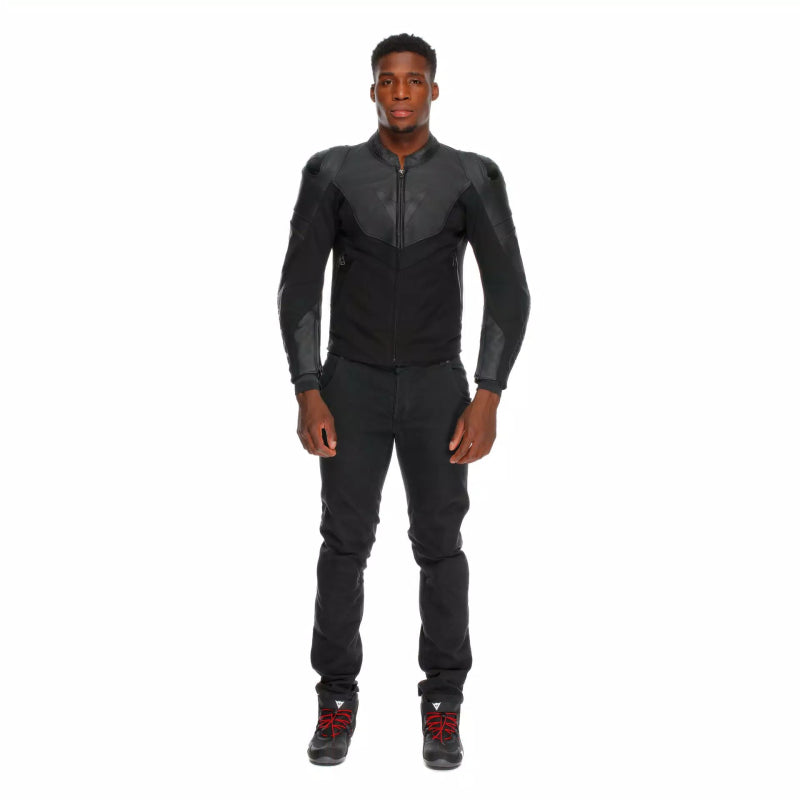 DAINESE GIACCA IPERATTIVA PELLE TESSUTO,Giacca Pelle DAINESE