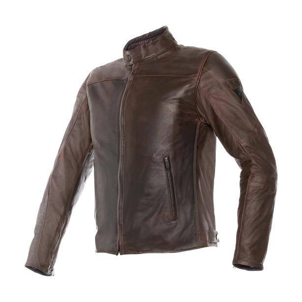 DAINESE MIKE PELLE MARRONE tg 46,Giacca Pelle DAINESE