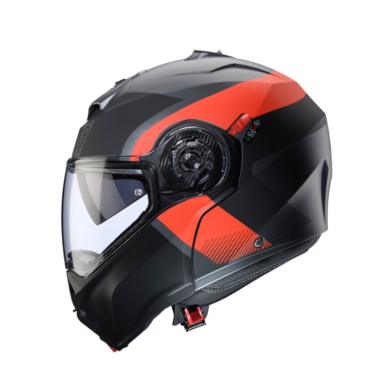 CABERG MODULARE DUKE EVO INDY RED,Casco Modulare CABERG