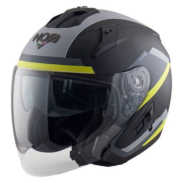 CASCO APERTO NOS NS2 BLADE YELLOW,Casco Jet nos