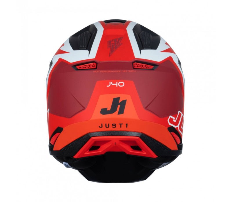 CASCO JUST1 J40 FLASH ROSSO,Casco Enduro JUST1