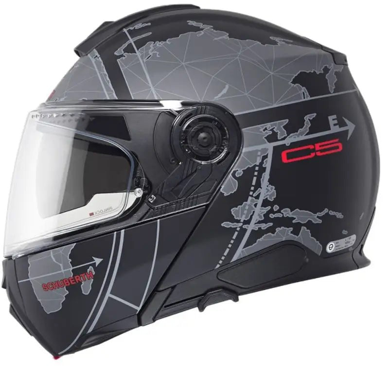 CASCO SCHUBERTH C5 GLOBE BLACK,Casco Modulare Schuberth
