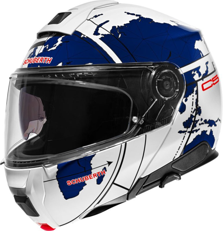 CASCO SCHUBERTH C5 GLOBE BLU TG XL,Casco Modulare Schuberth