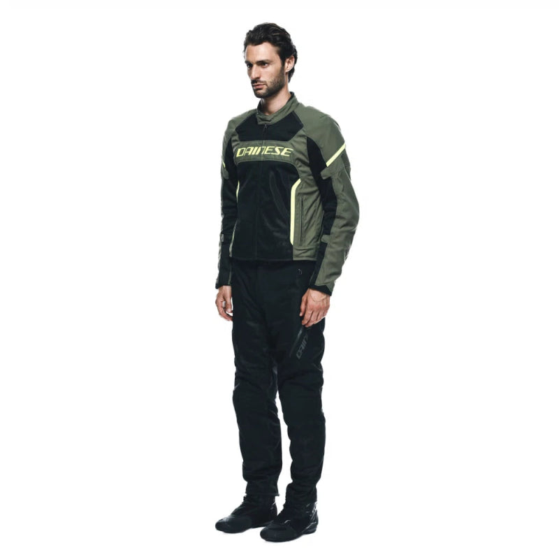 DAINESE GIACCA AIR FRAME 3 TEX VERDE,Giacca Tessuto DAINESE