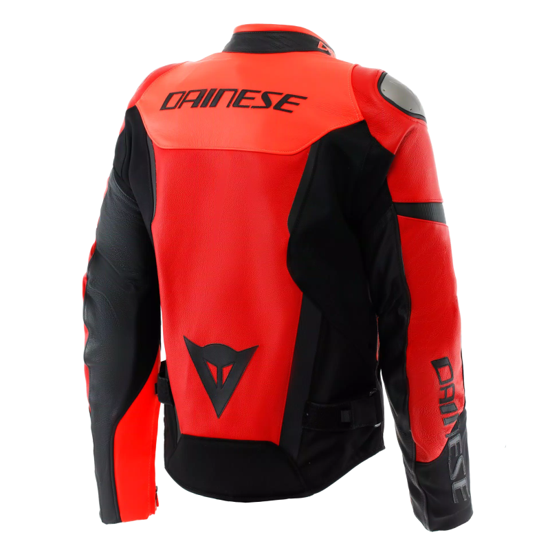 DAINESE GIACCA IPERATTIVA PELLE TESSUTO FLUO,Giacca Pelle DAINESE