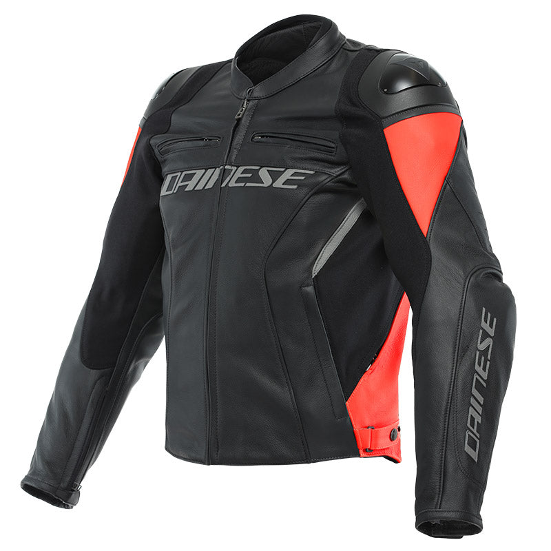 DAINESE GIACCA IN PELLE RACING 4 FLUO