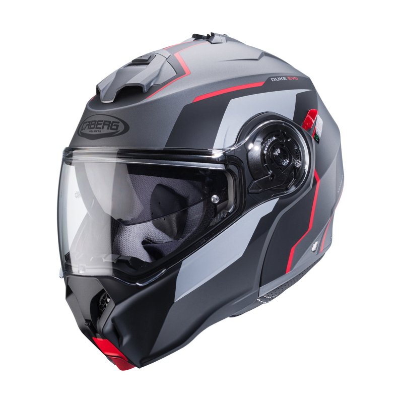 DUKE EVO MOVE ANTRACITE ROSSO,Casco Modulare CABERG