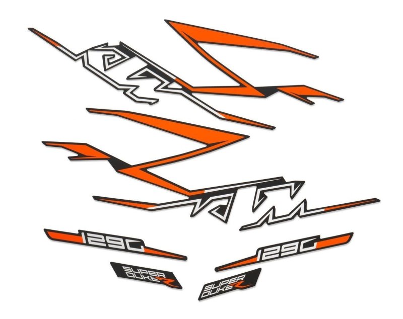 KTM KIT DELLE GRAFICHE CARBON ART.61708998000,POWERPARTS KTM KTM