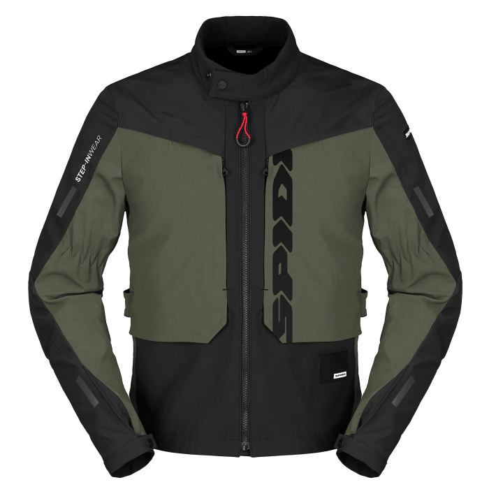 SPIDI TERRAIN TEX MILITARE + RAIN CHEST H2OUT,giacche tessuto SPIDI