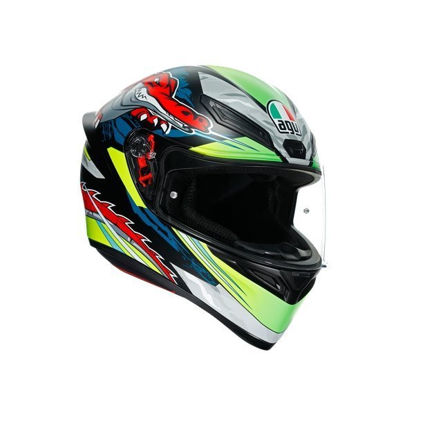AGV K1 DUNDEE MATT LIME RED TG MS,Casco Integrale AGV