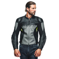 DAINESE RACING 4 FLUO,Giacca Pelle DAINESE