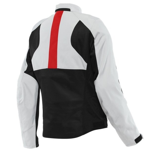 DAINESE RISOLUTA AIR TEX BIANCO ROSSO,Giacca Tessuto DAINESE