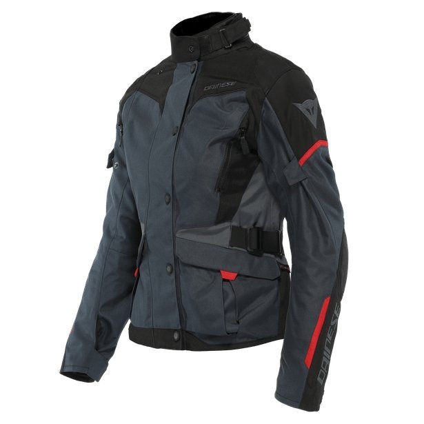 DAINESE TEMPEST 3 D DRY LADY EBONY RED,Giacca Impermeabile DAINESE