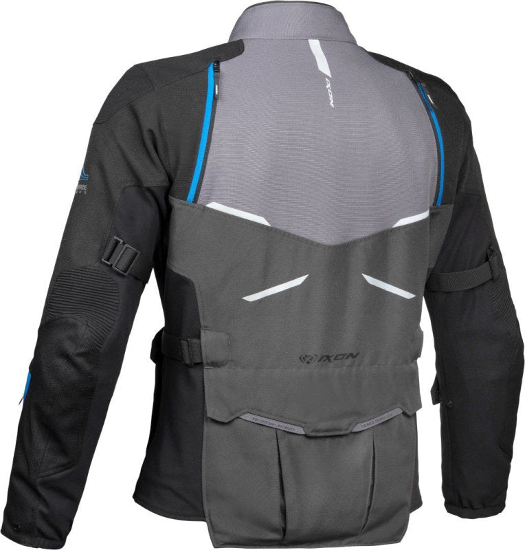 IXON EDDAS X - DRY ANTRACITE BLU TG M,Giacca Impermeabile IXON