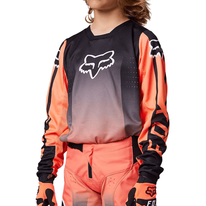 MAGLIA BAMBINO FOX 180 LEED ARANCIO,MAGLIA OFF ROAD FOX